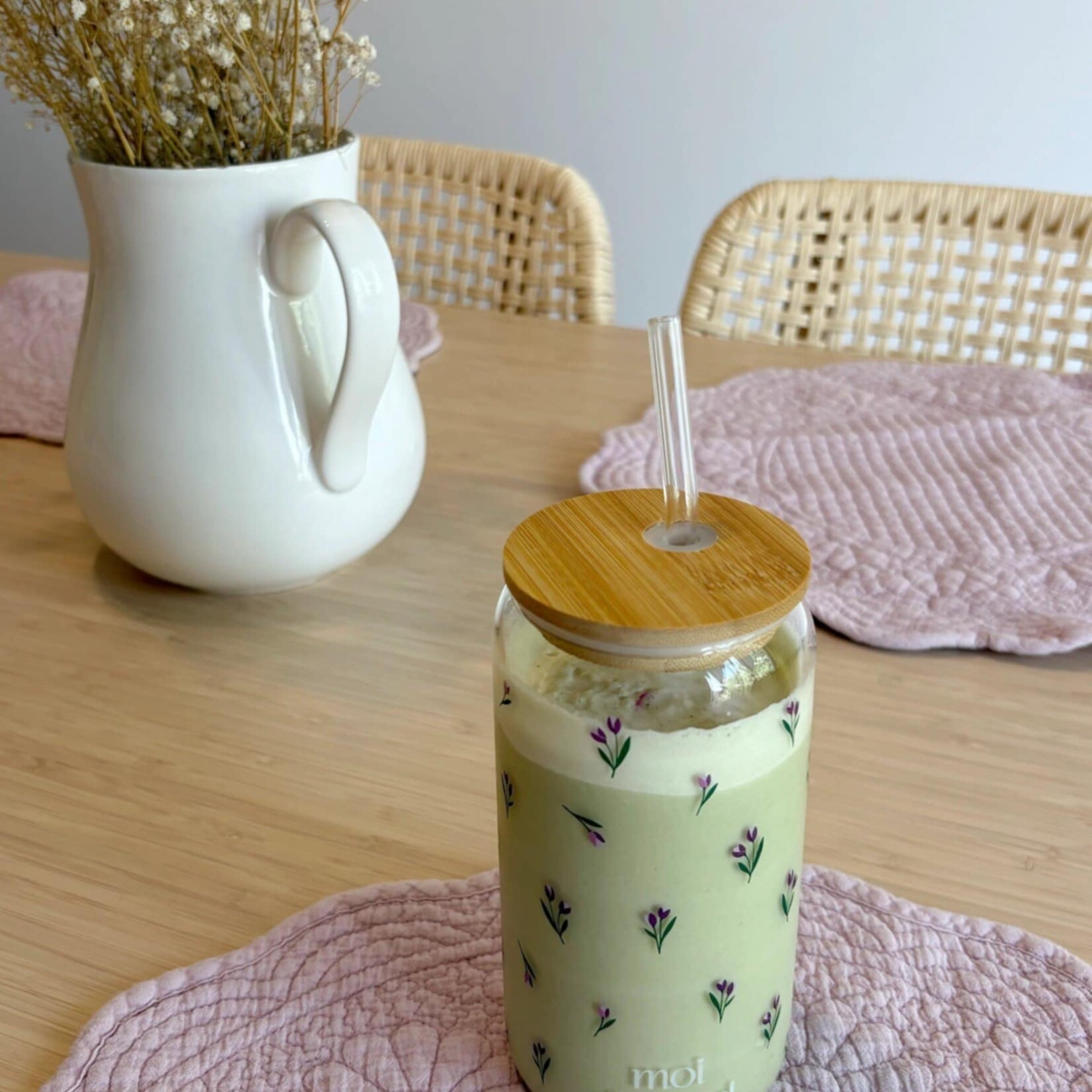 moi d'abord Tumbler en verre Tulipe