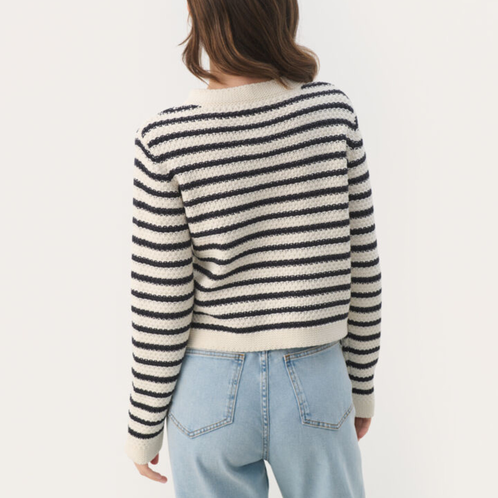 Part Two Cardigan Elmie - Marine foncé