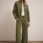 Tramontana Pantalon large à effet cupro - Moss