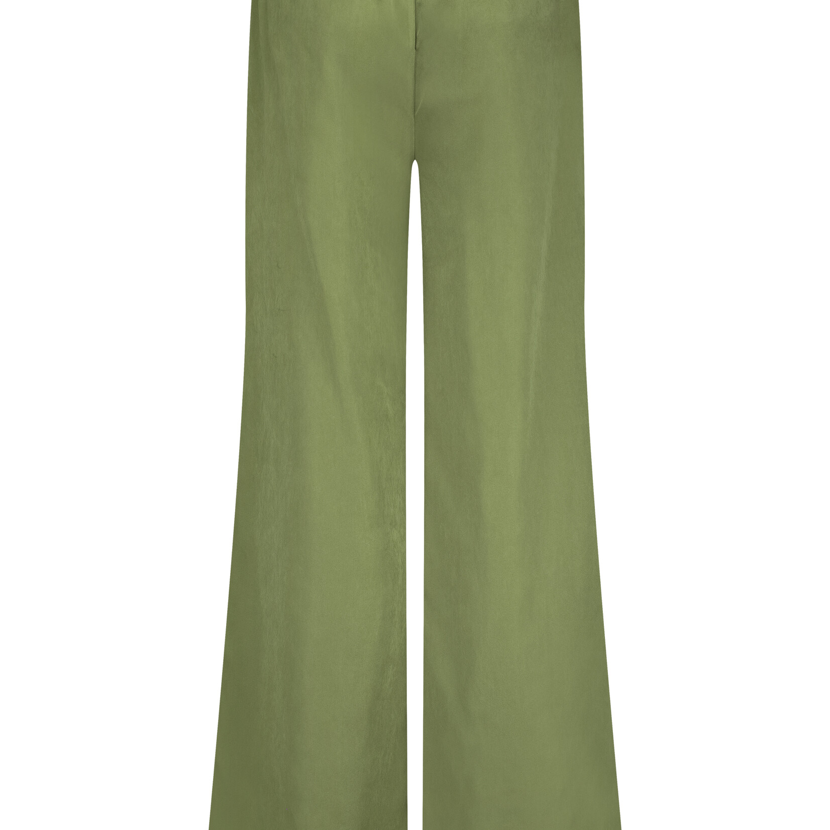 Tramontana Pantalon large à effet cupro - Moss