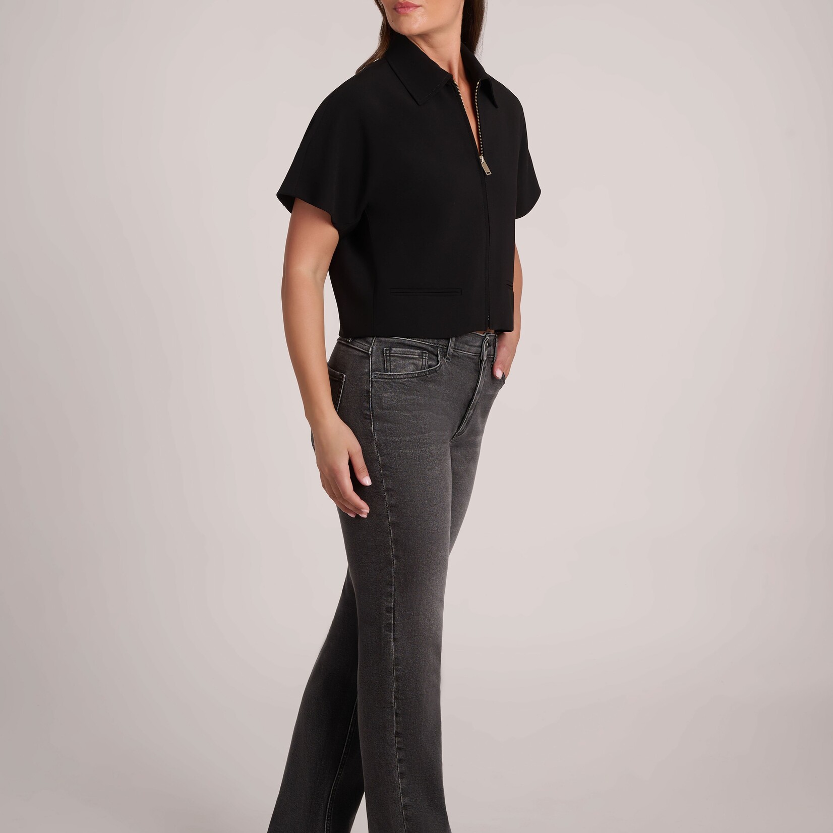 Jeans Chloe coupe droite classique - Navi