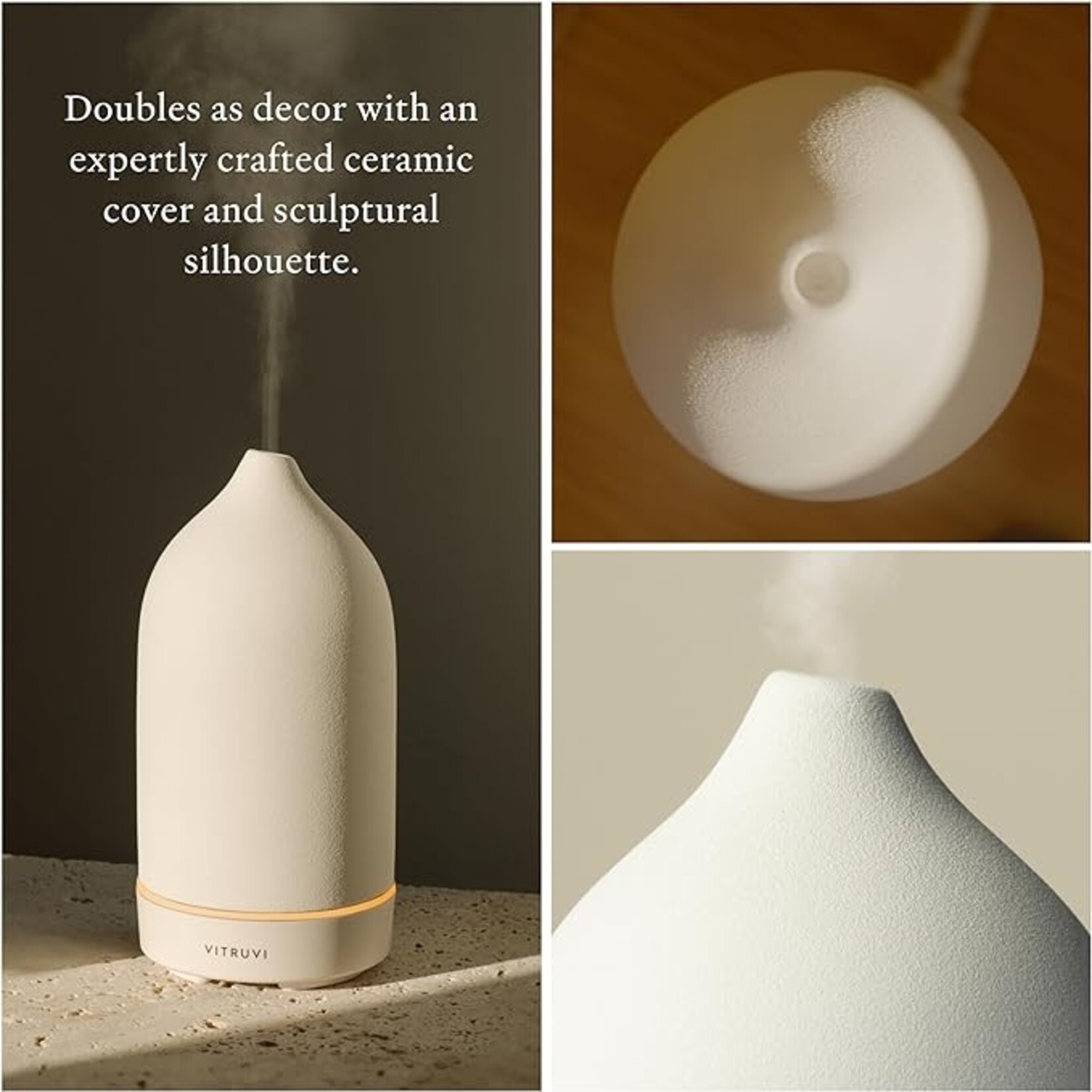 Vitruvi Diffuseur Stone - Blanc