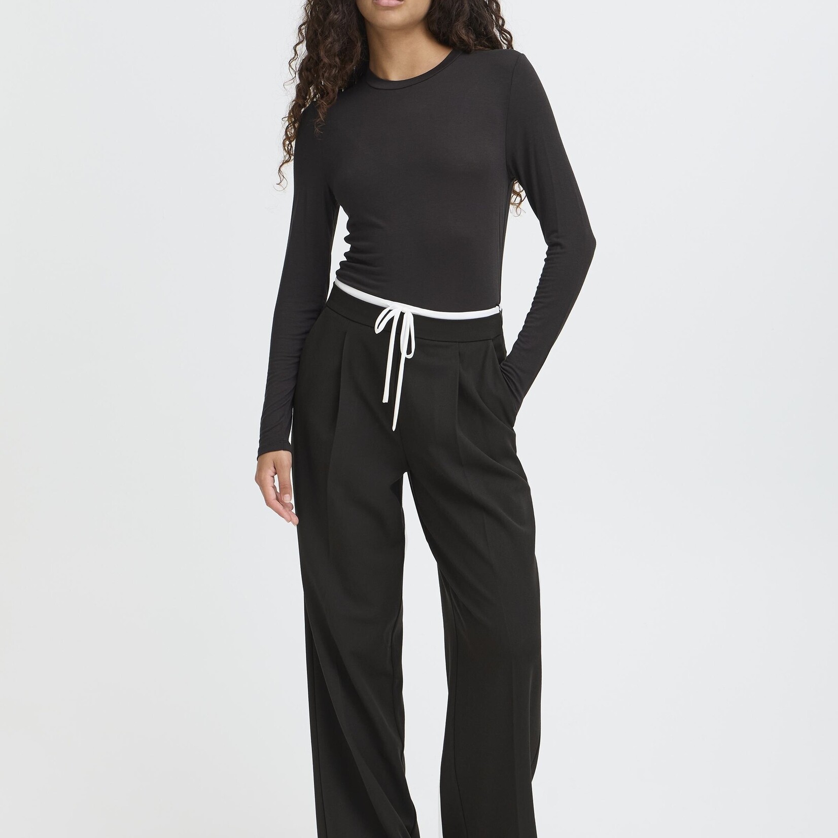 Ichi Pantalon Kyrra - Noir