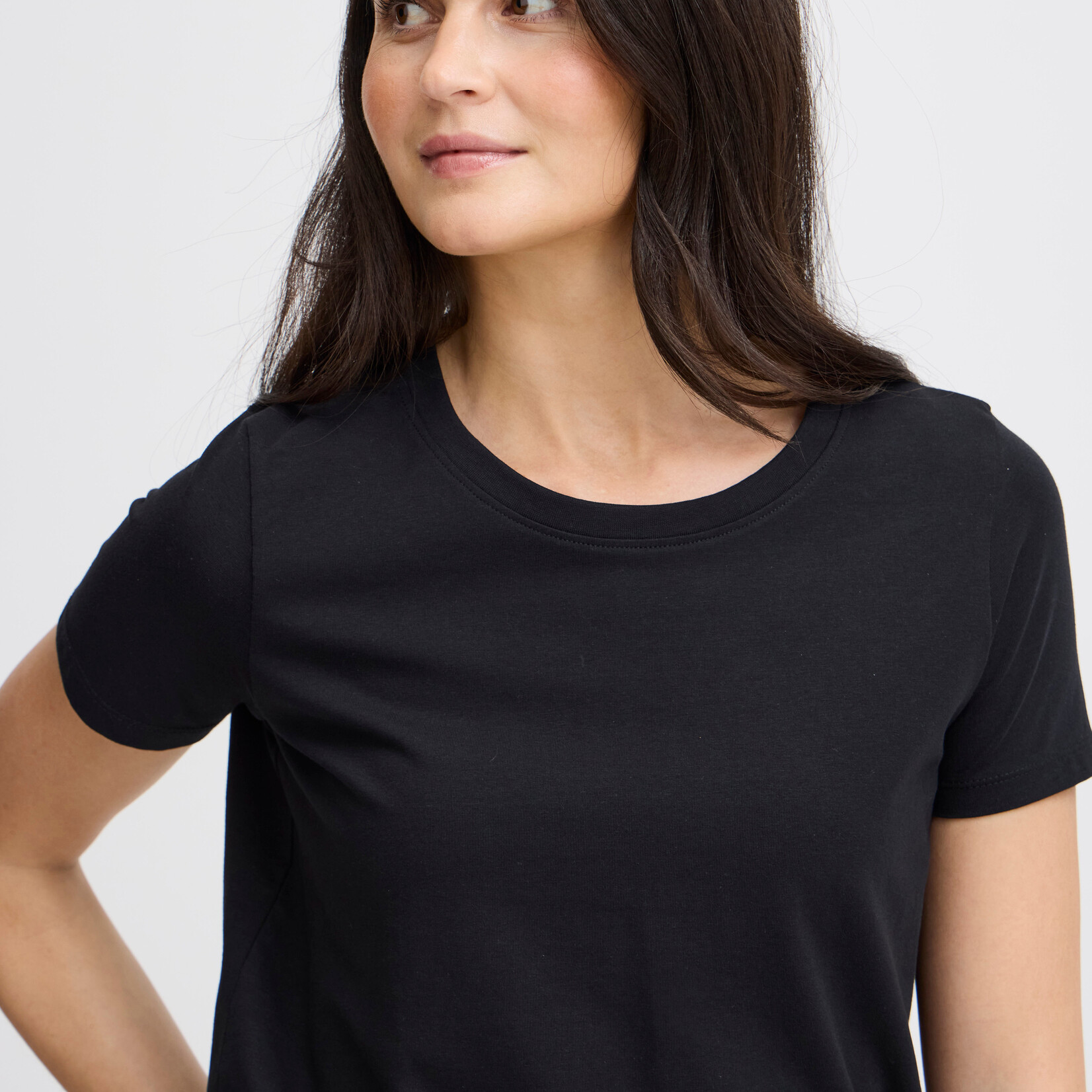 Fransa T-Shirt Zashoulder - Noir