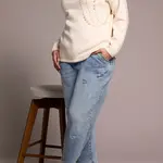 Sweater avec perle - Sandstone