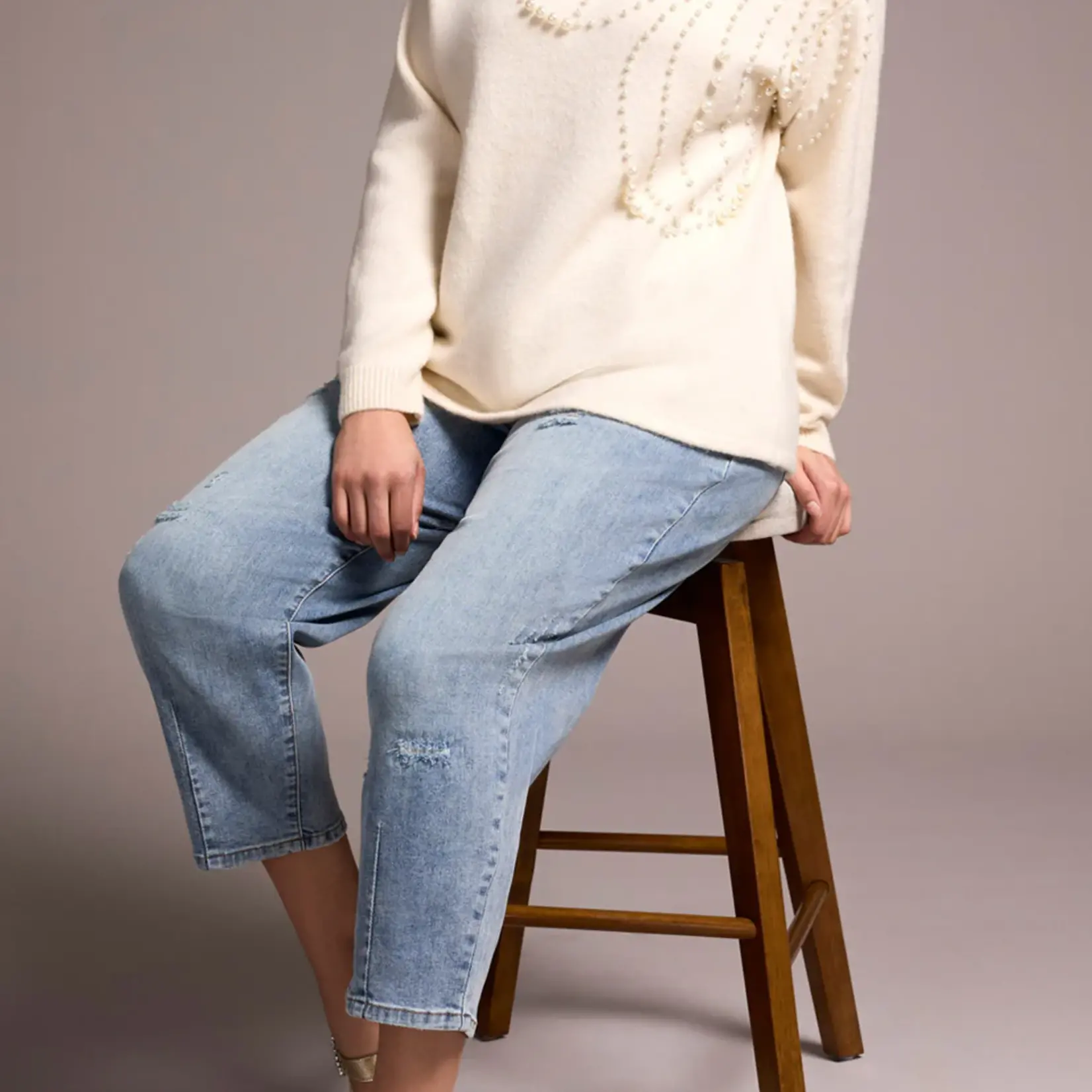 Sweater avec perle - Sandstone