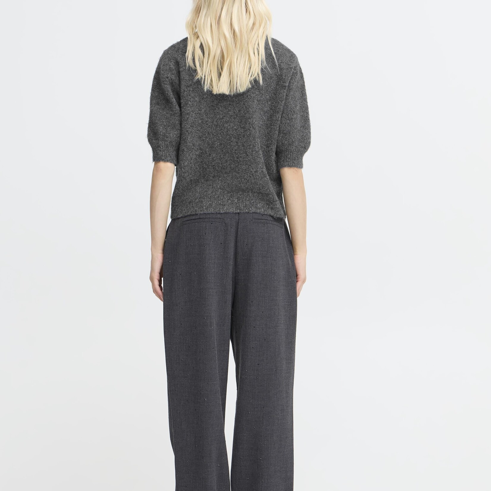 b.young Cardigan Omea - Dark Grey Melange