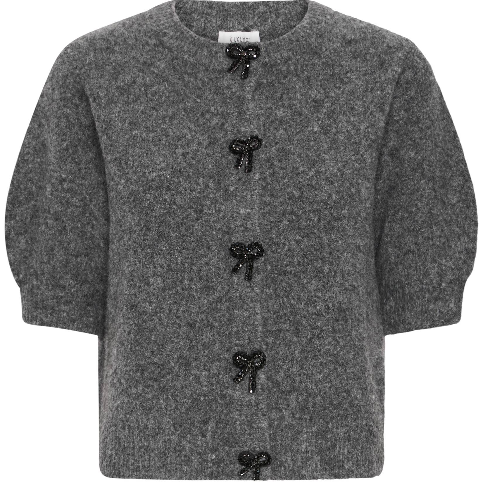 b.young Cardigan Omea - Dark Grey Melange