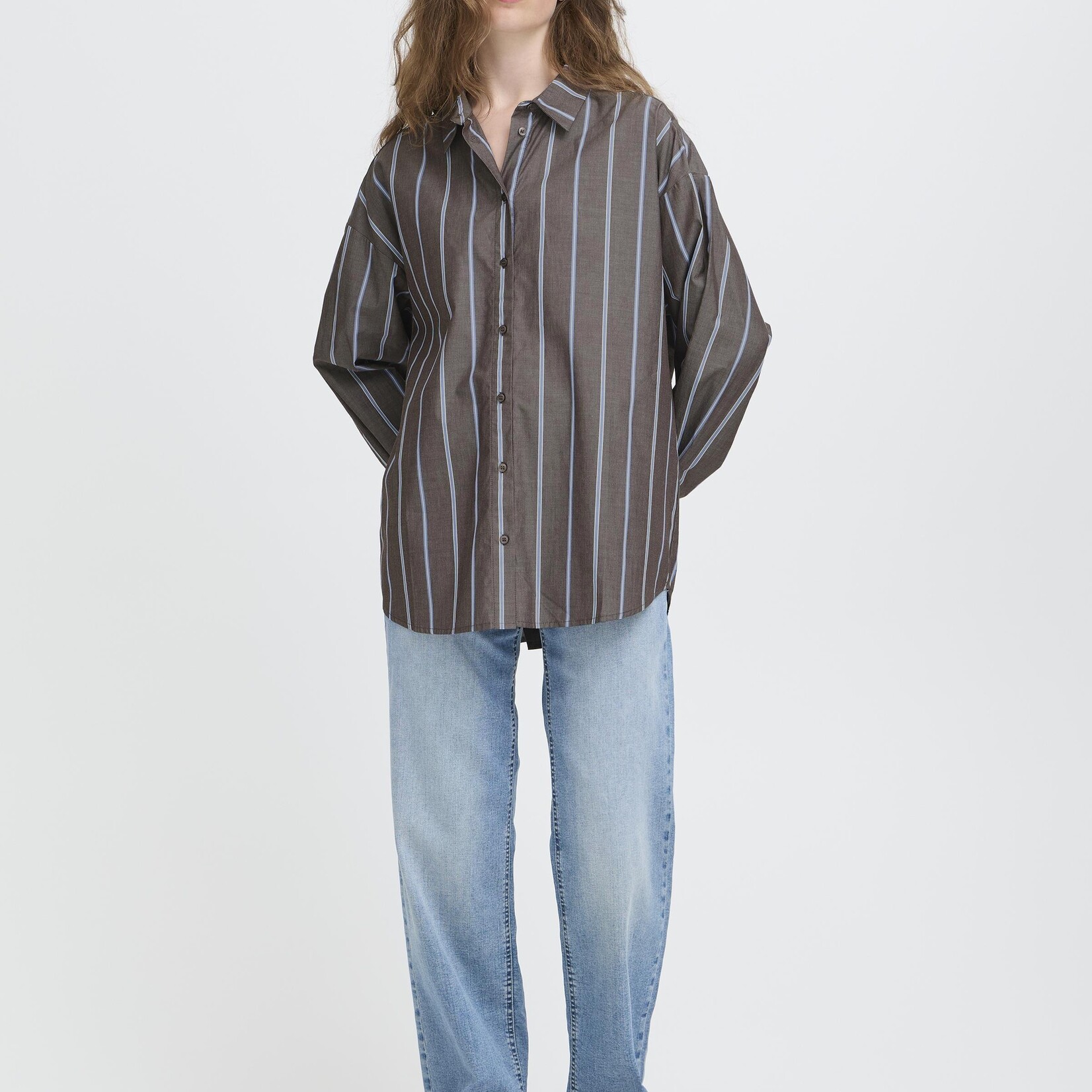 Ichi Chemise Sadia - Brun