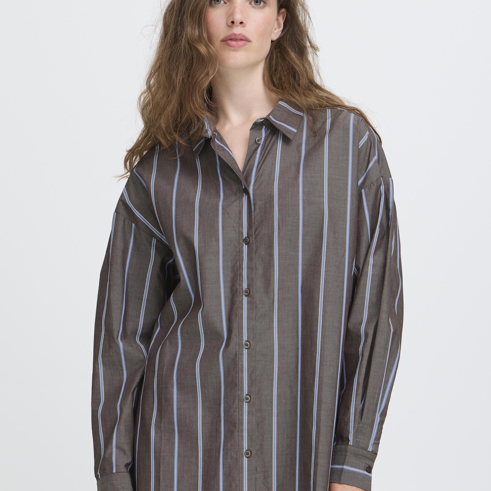 Ichi Chemise Sadia - Brun