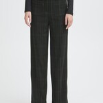 Ichi Pantalon Kate en laine - Noir