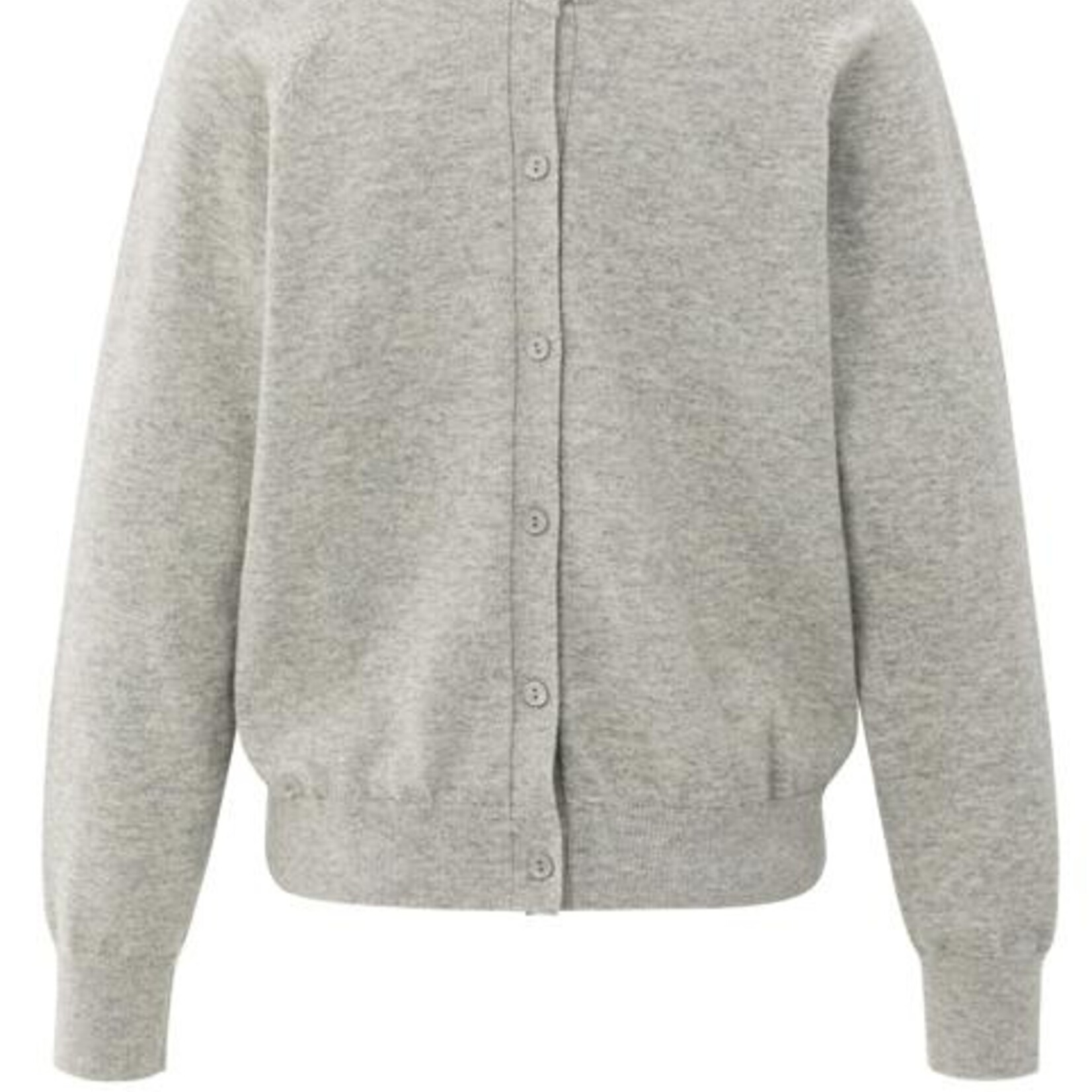 Yaya Pull à double col en V - Brownish Grey