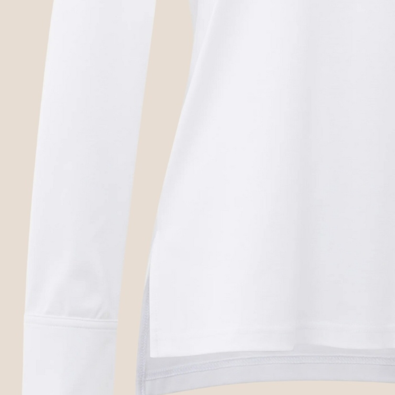 Yaya Top en jersey - Pure White