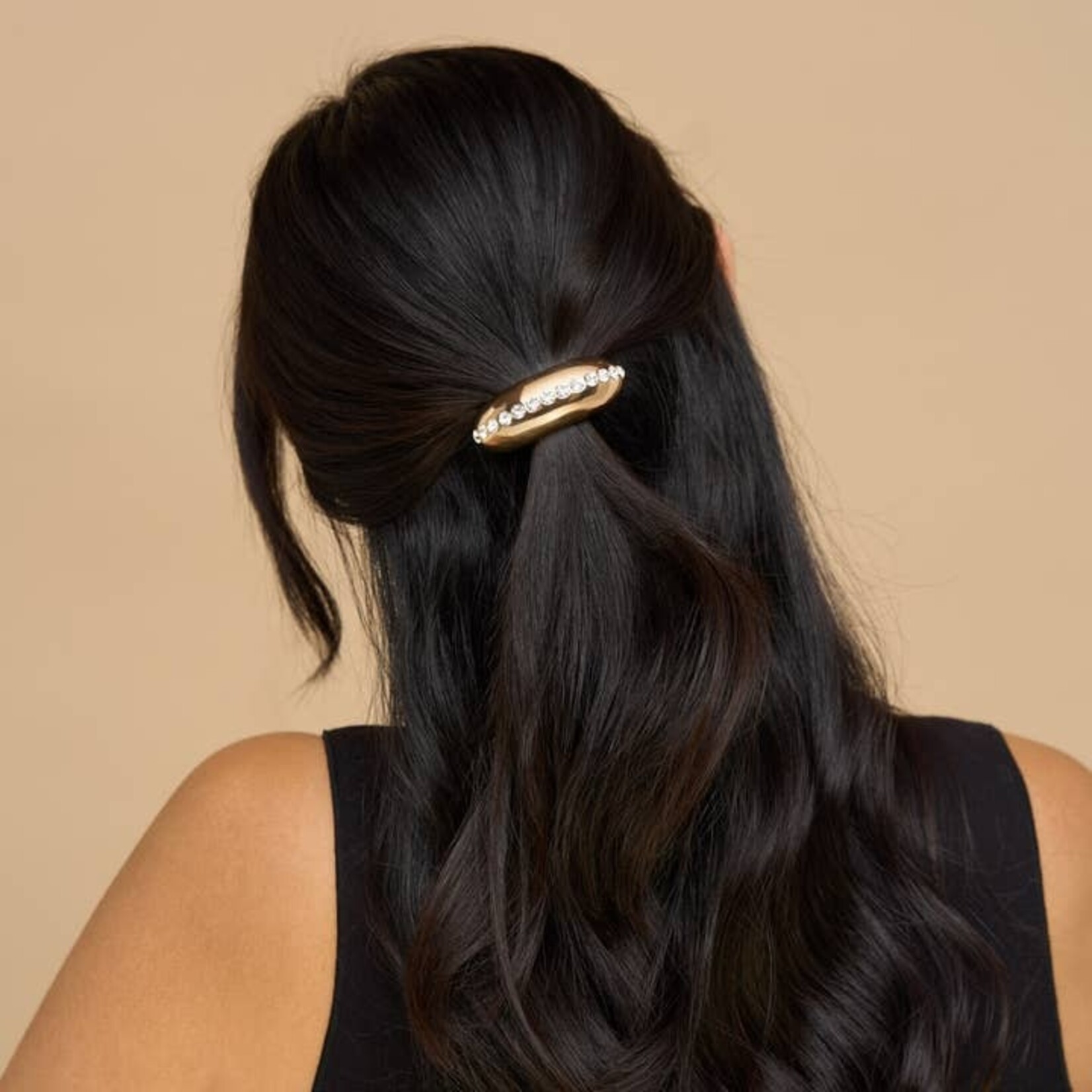 Kitsch Bracelet pour cheveux  nuage en Metal avec strass