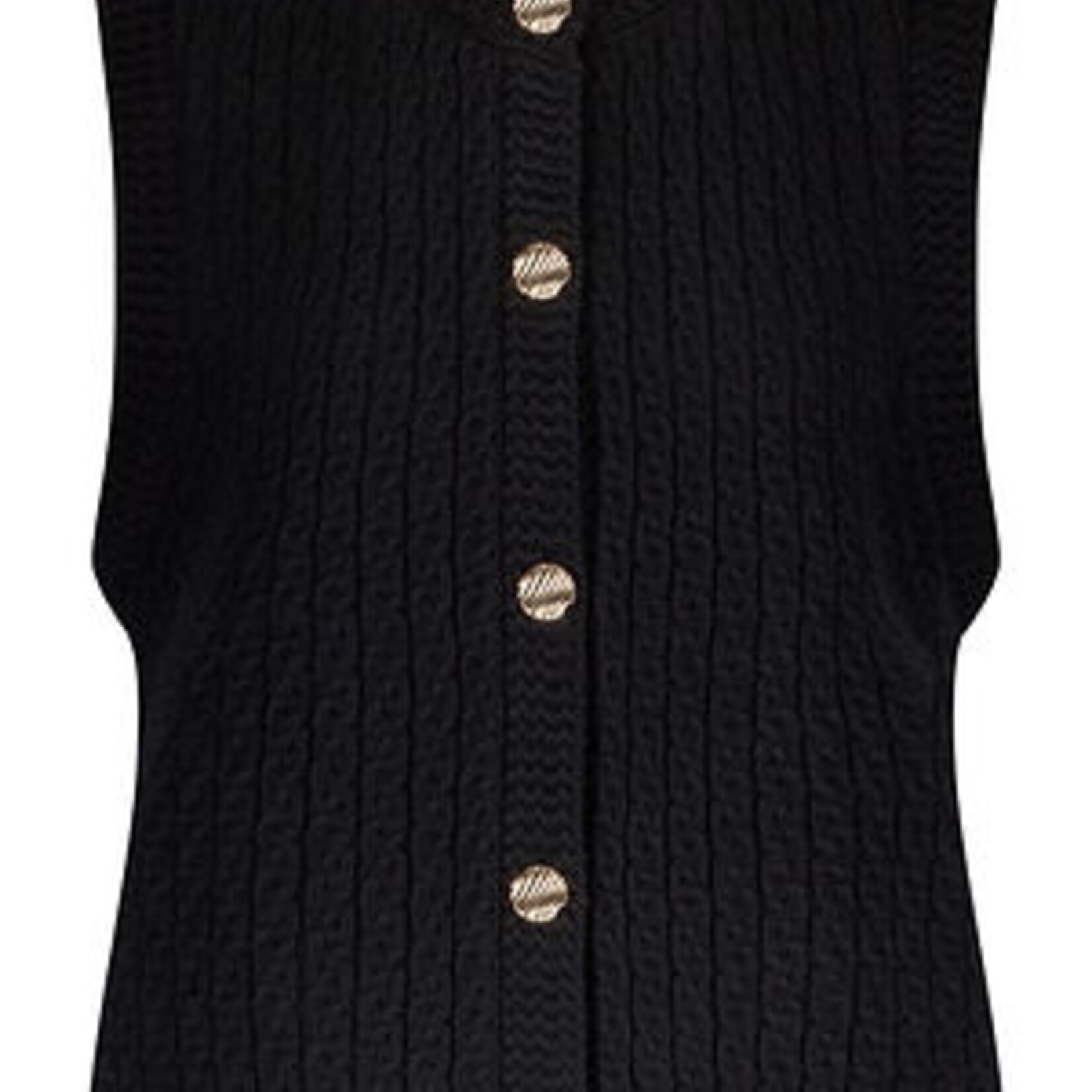 Tramontana Veste en maille torsadée - Noir