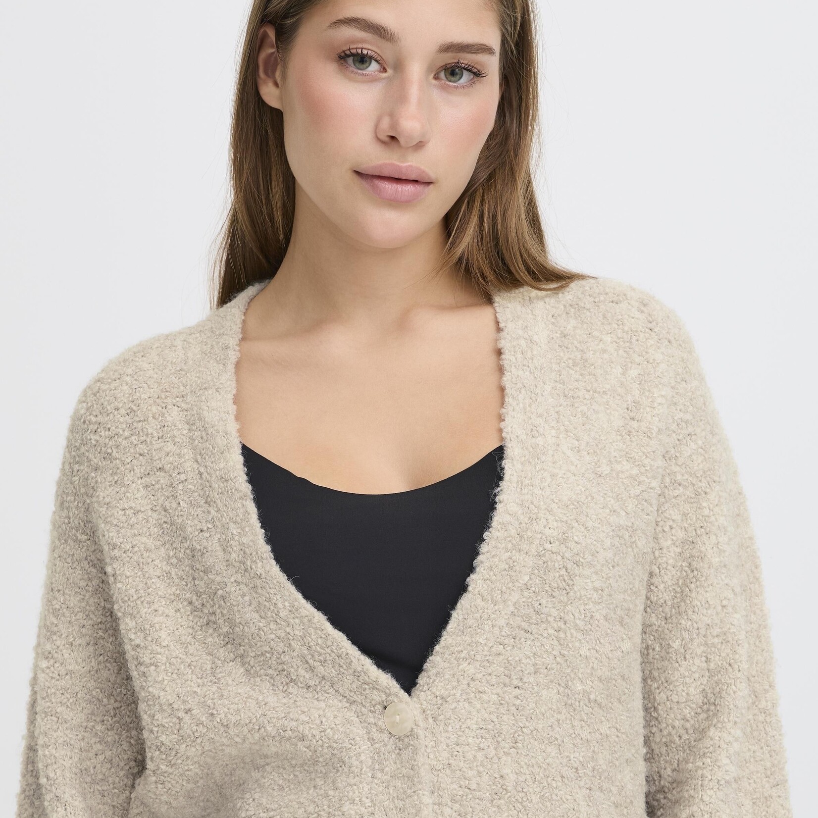 Ichi Cardigan Blarisa - Almond Milk