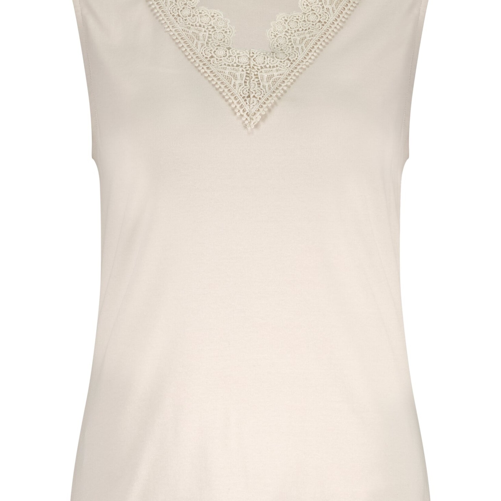 Tramontana Débardeur avec détails en dentelle - Stone