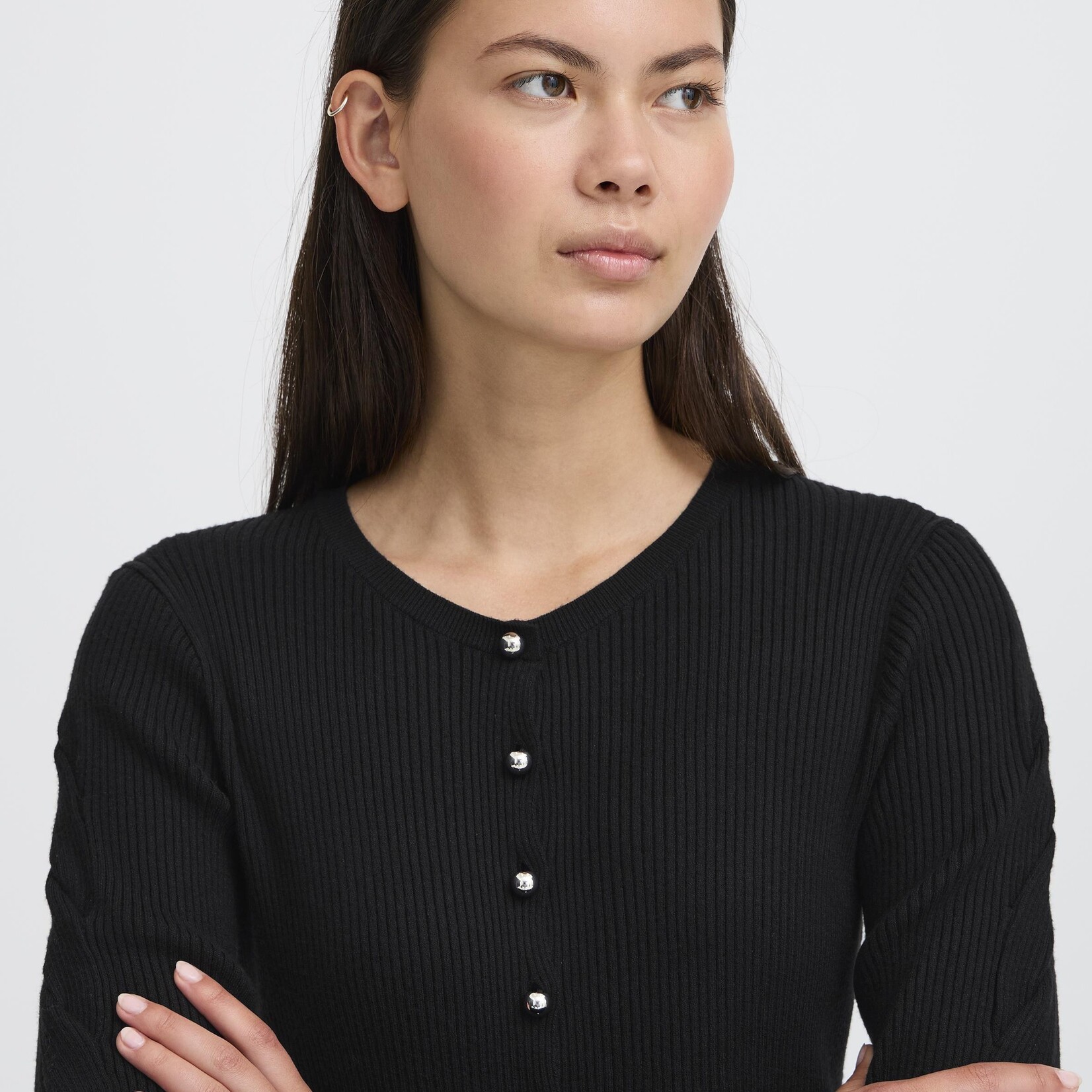 Ichi Cardigan Dollis - Noir