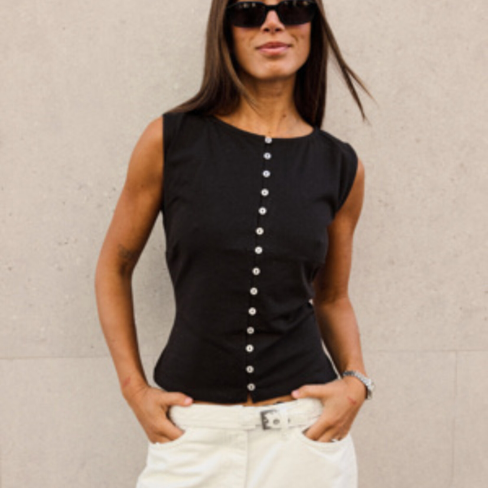 Ichi Top Sari - Noir