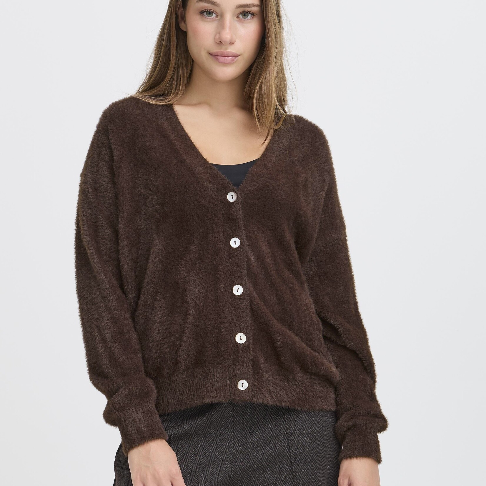 Ichi Cardigan Brula - Coffee Bean