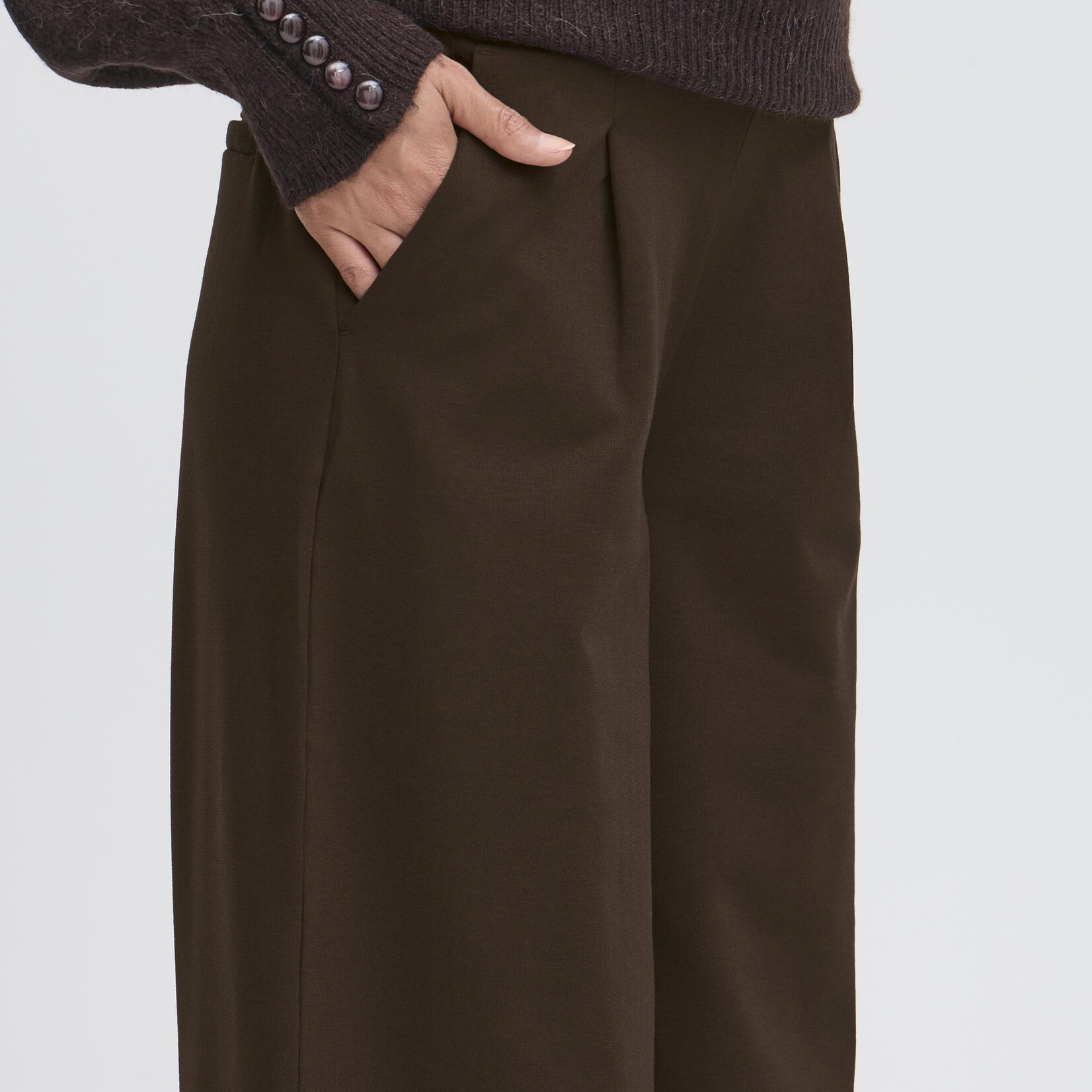 Ichi Pantalon Kate Jambre Large - Chocolate Torte