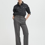 b.young Pantalon Etona avec ceinture - Mid Grey Melange