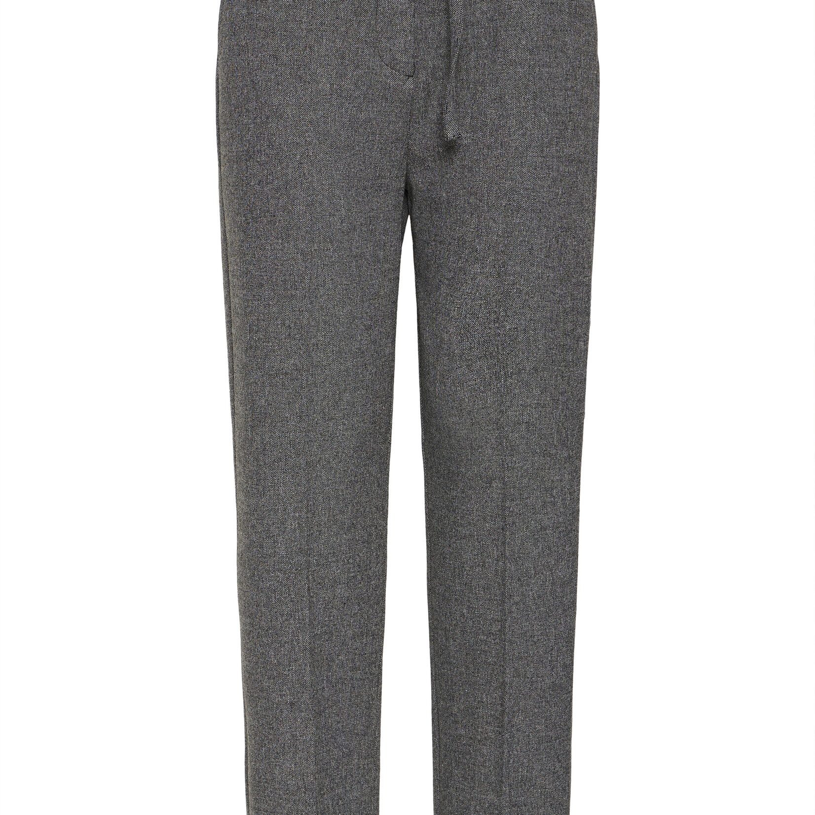 b.young Pantalon Etona avec ceinture - Mid Grey Melange