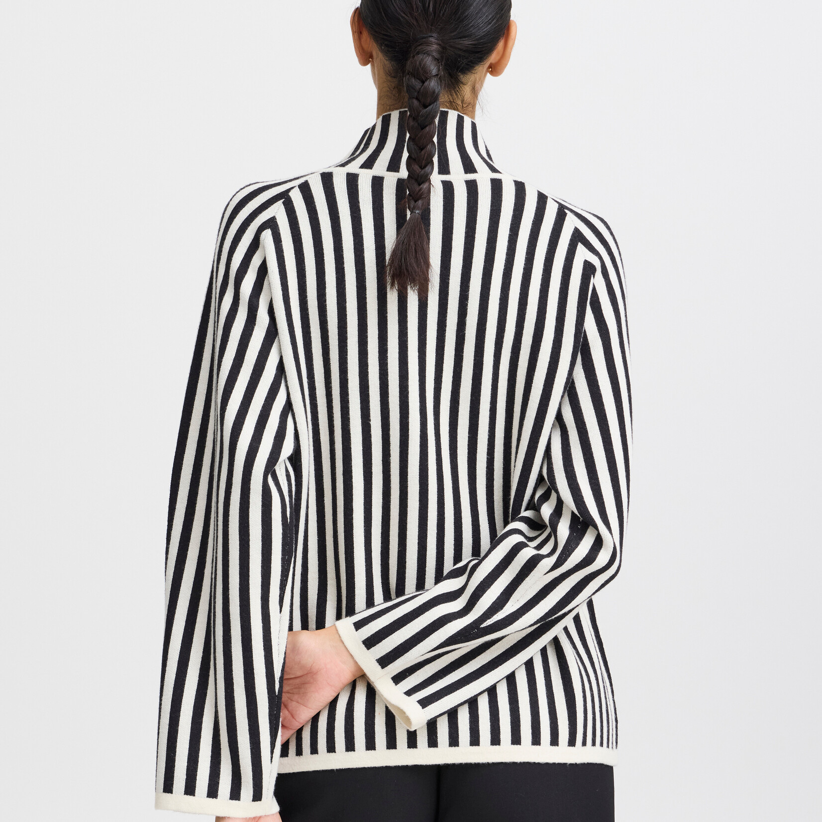 b.young Top Otari col Haut - Black Mix