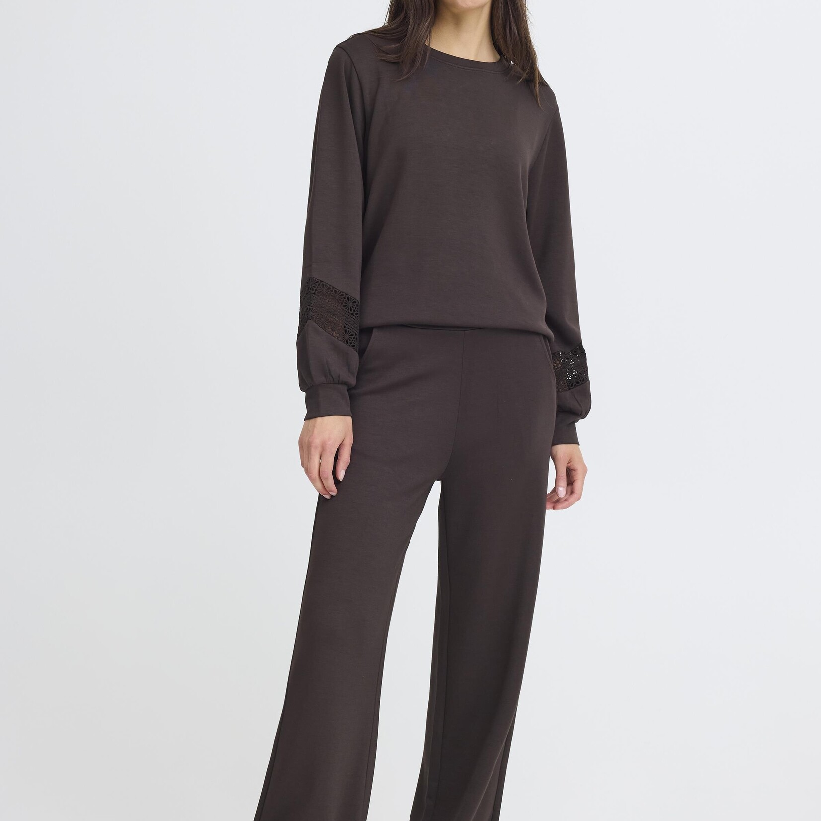 Fransa Pantalon Aurora - Chocolate Torte