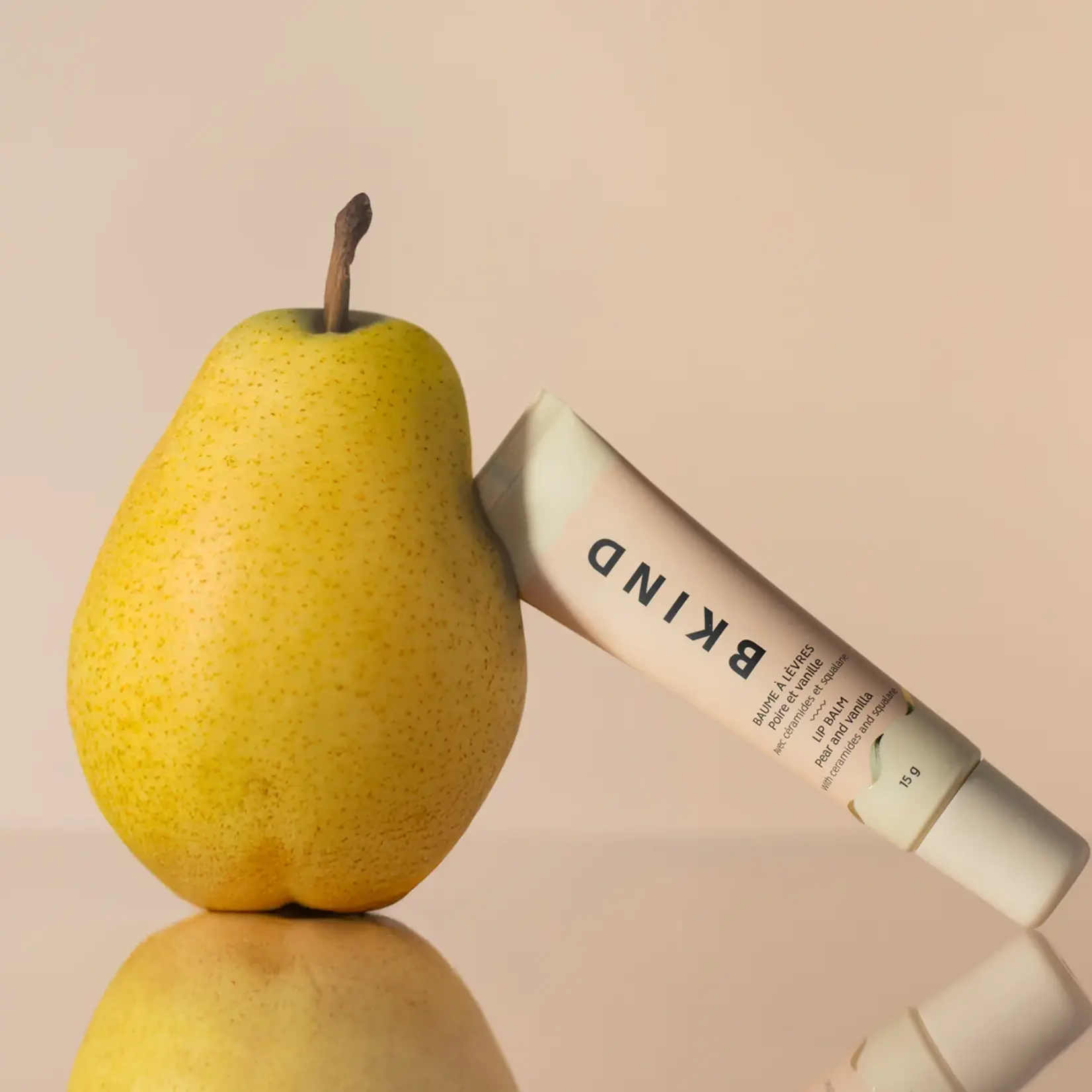BKIND Baume à lèvres nourissant en céramide - Poire et vanille