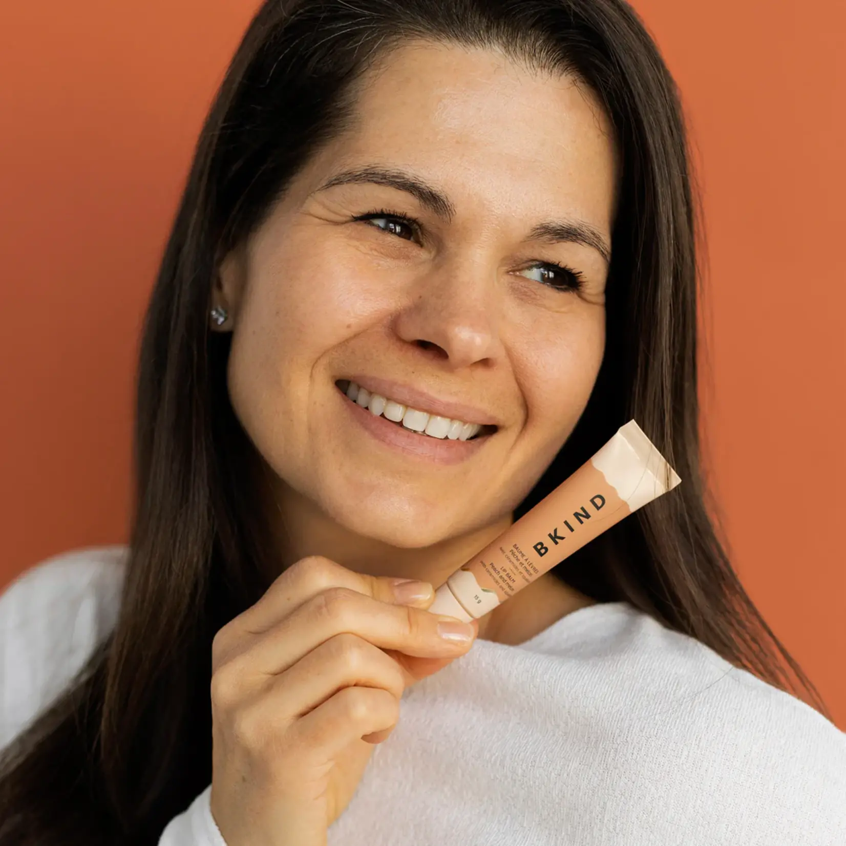 BKIND Baume à lèvres nourrisant en céramide - Peche et melon