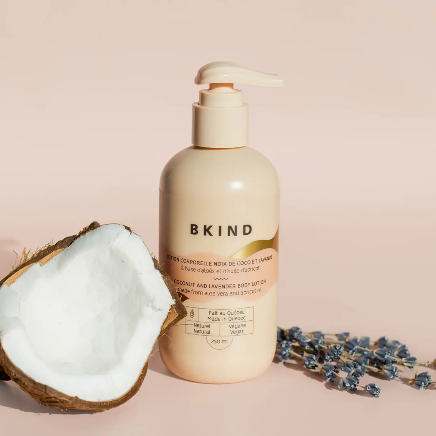 BKIND Lotion hydratante pour le corps - Noix de coco et lavande