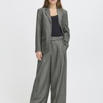 Ichi Pantalon Filano - Gris Foncé Mélangé