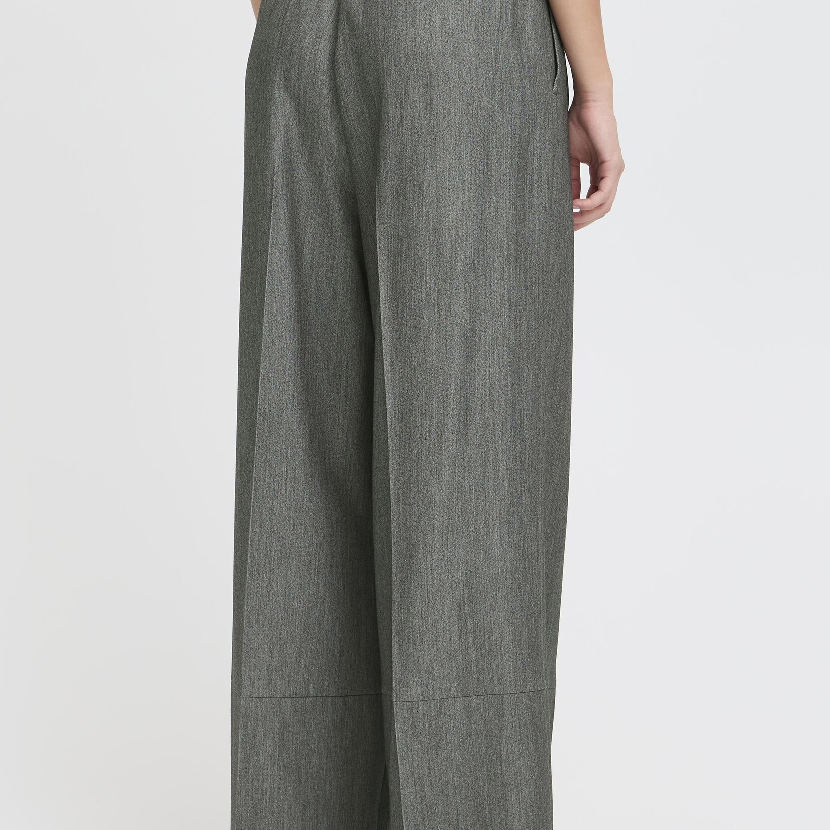 Ichi Pantalon Filano - Gris Foncé Mélangé