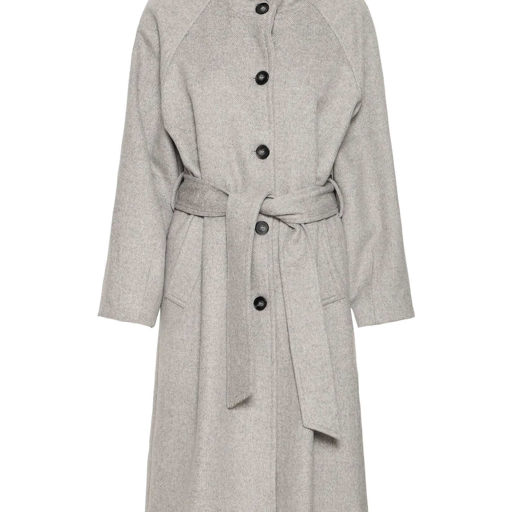 b.young Manteau Abonnet - Mid Grey Melange
