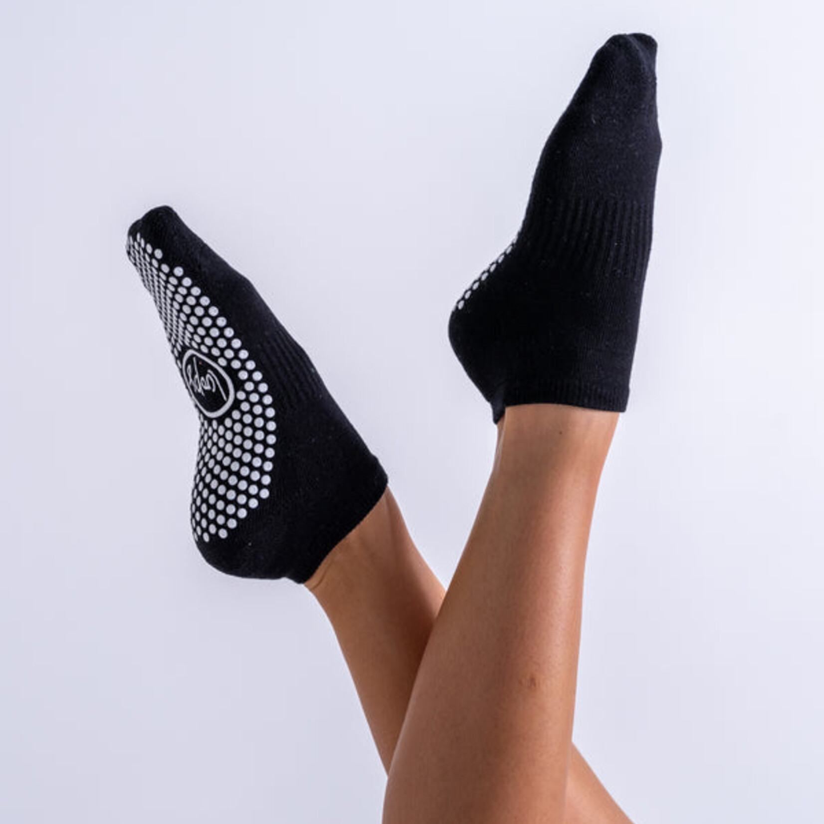 Reformer Loops Chaussette antidérapant cheville - noir