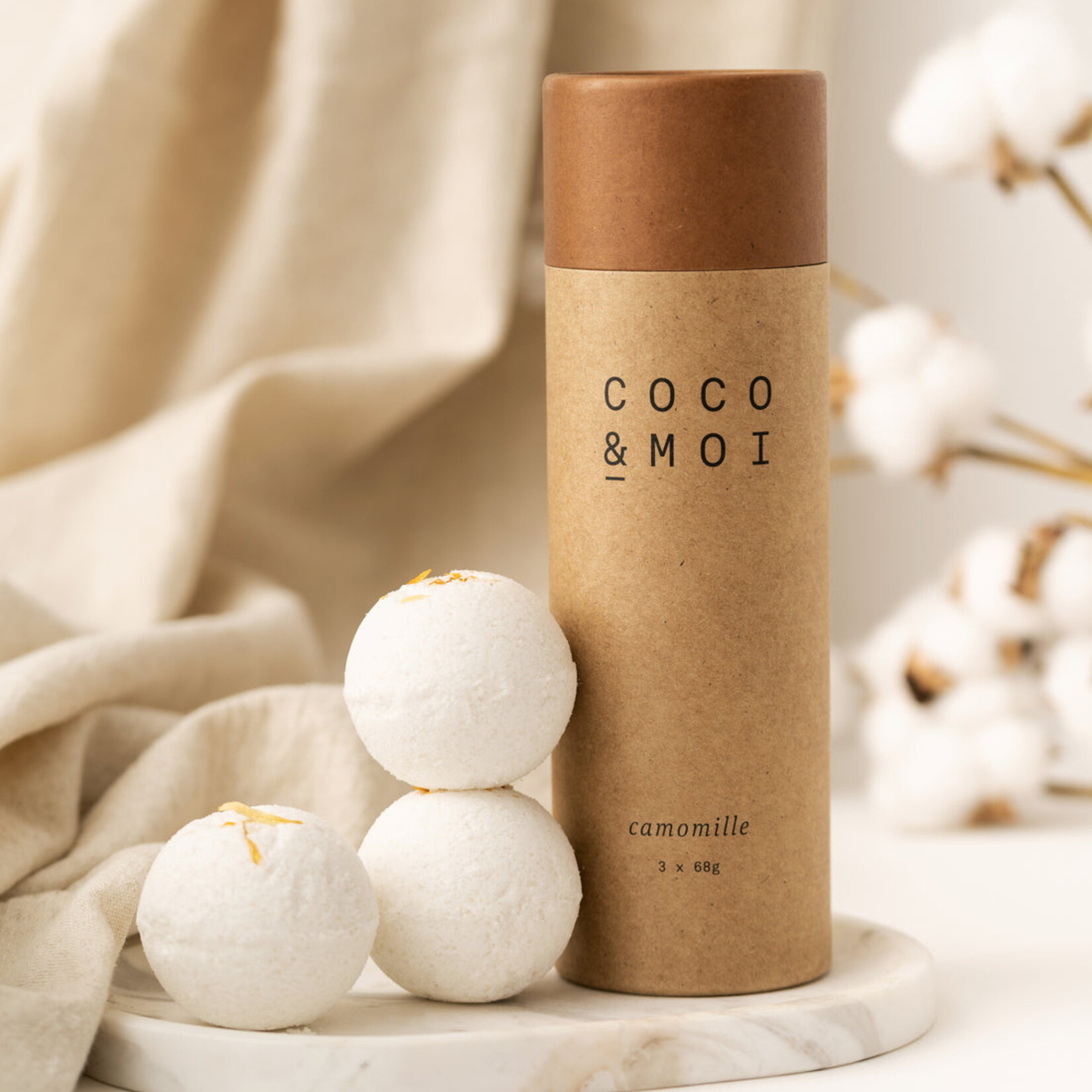 COCO & MOI Bombe de Bain - Camomille 3x68g