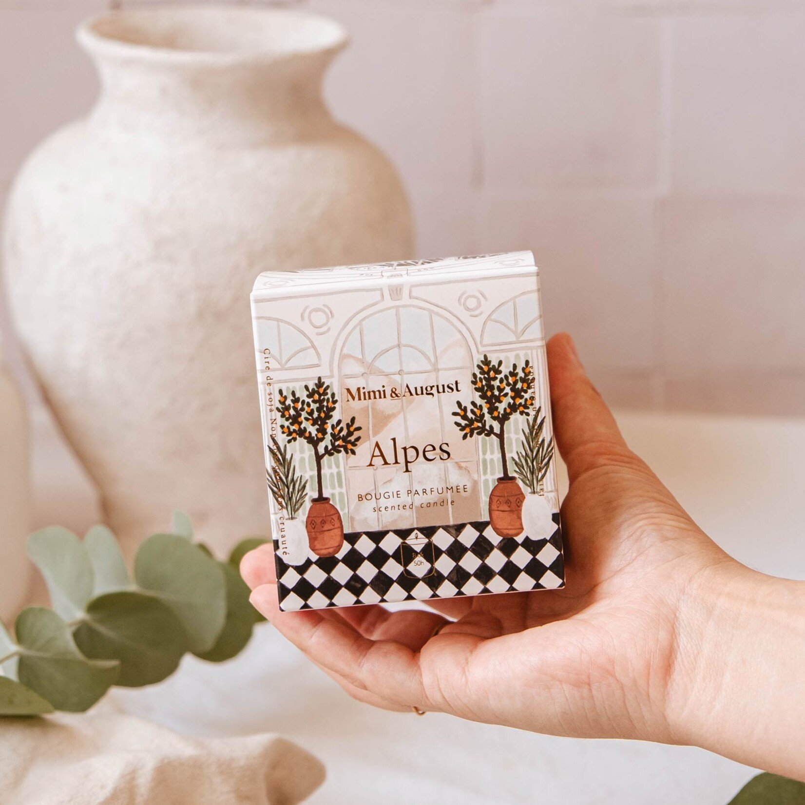 Mimi & August Bougie réutilisable 8oz - Alpes