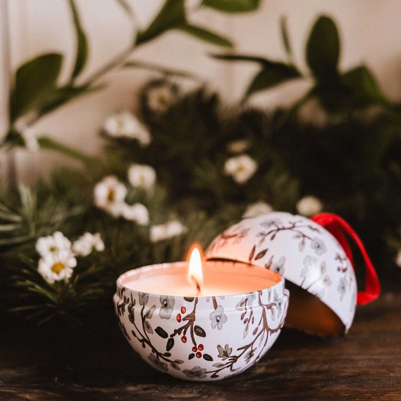 Mimi & August Bougie Ornement de Noël - Fleur d'hiver