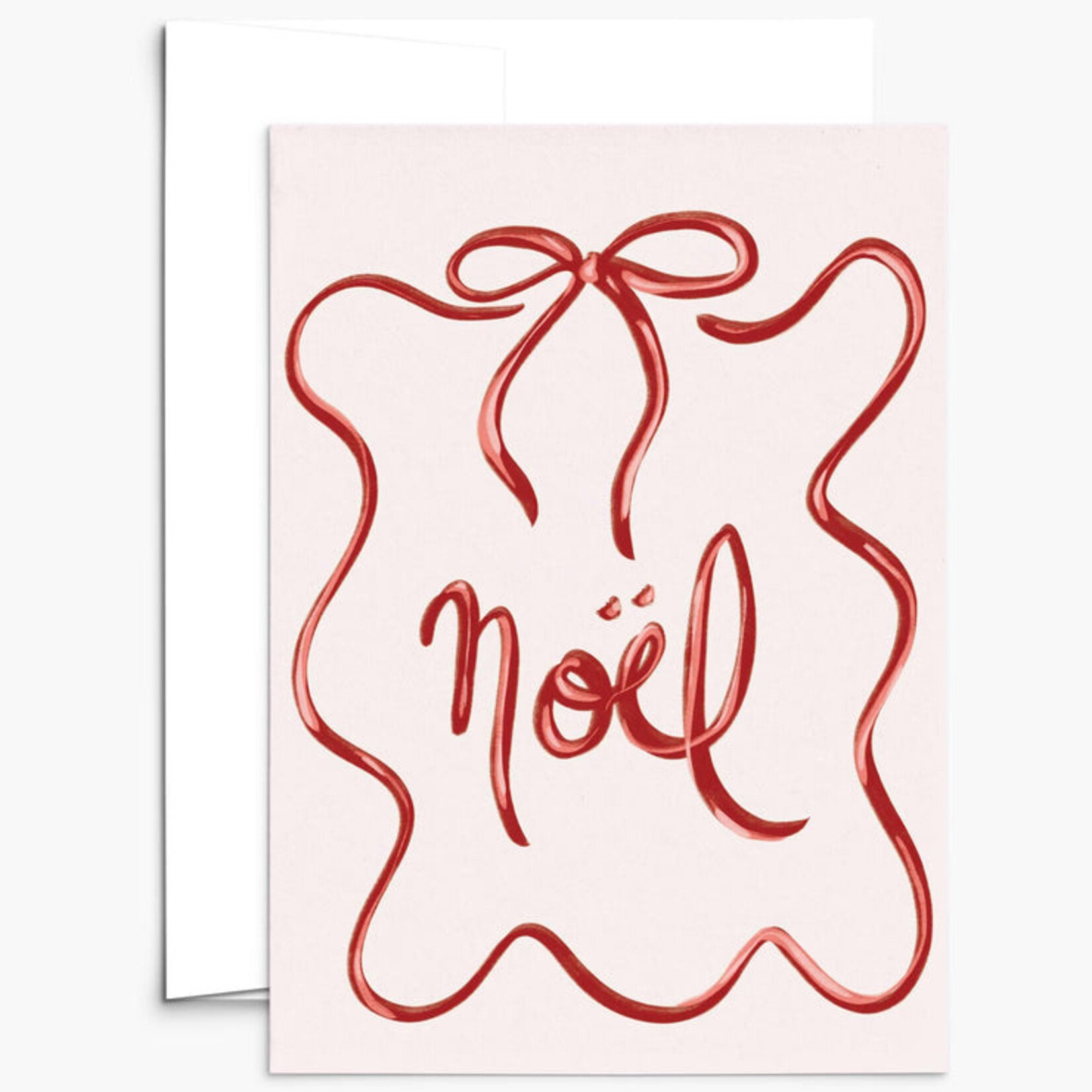 Mimi & August Carte de voeux avec noeud Noël