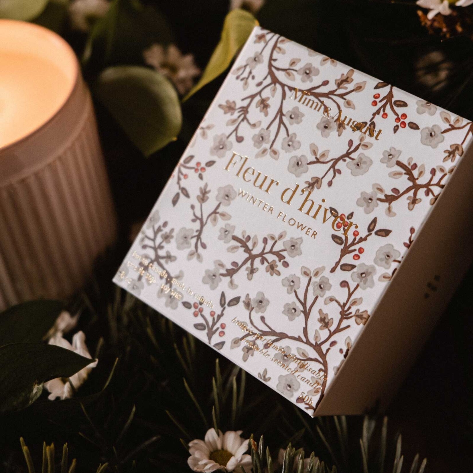 Mimi & August Bougie 8oz - Fleur d'Hiver