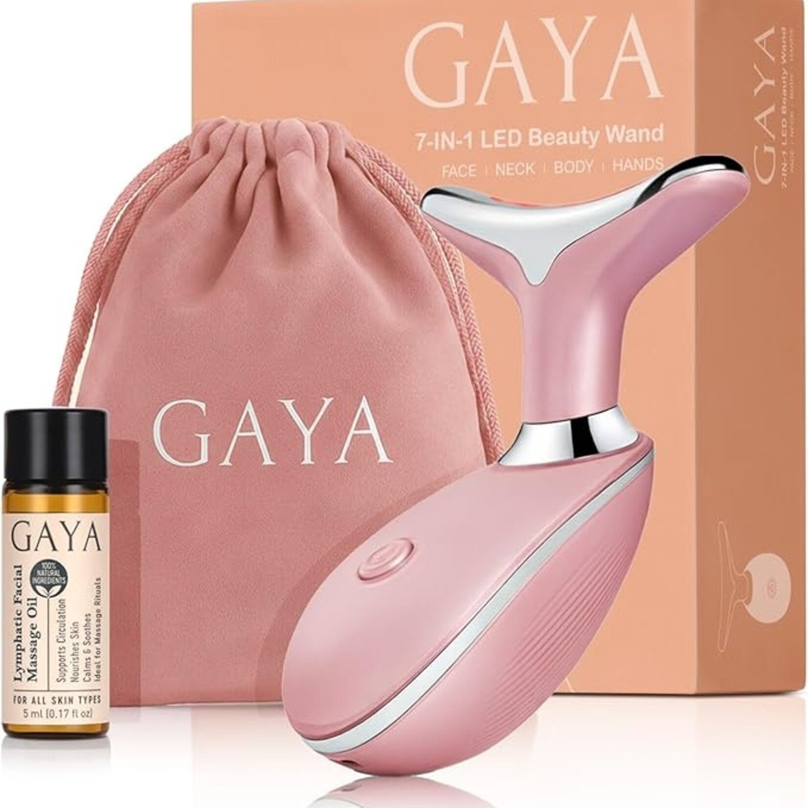 GAYA Thérapie par lumières rouge 7 en 1 - Baguette de beauté lifter - Eclat & Lissage