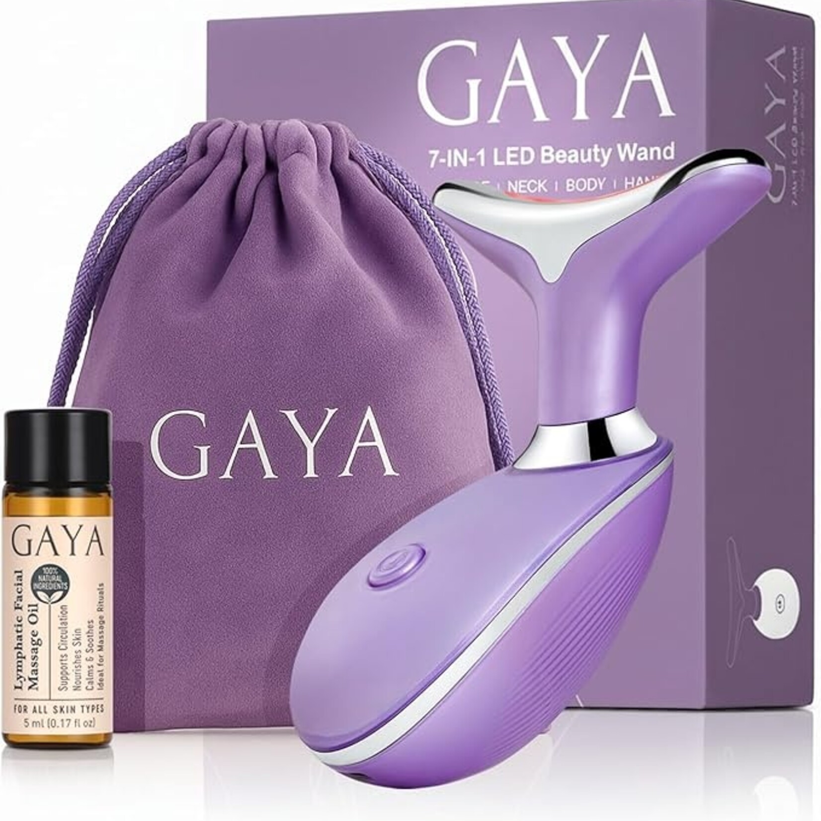 GAYA Thérapie par la lumière rouge 7 en 1 - Baguette de beauté - Lifter Eclat & Lissage