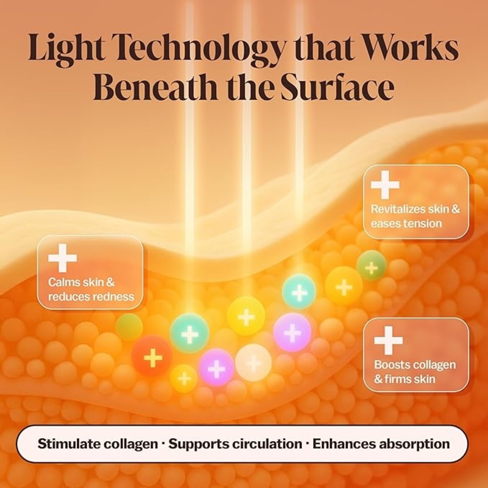 GAYA Thérapie par la lumière rouge 7 en 1 - Baguette de beauté - Lifter Eclat & Lissage