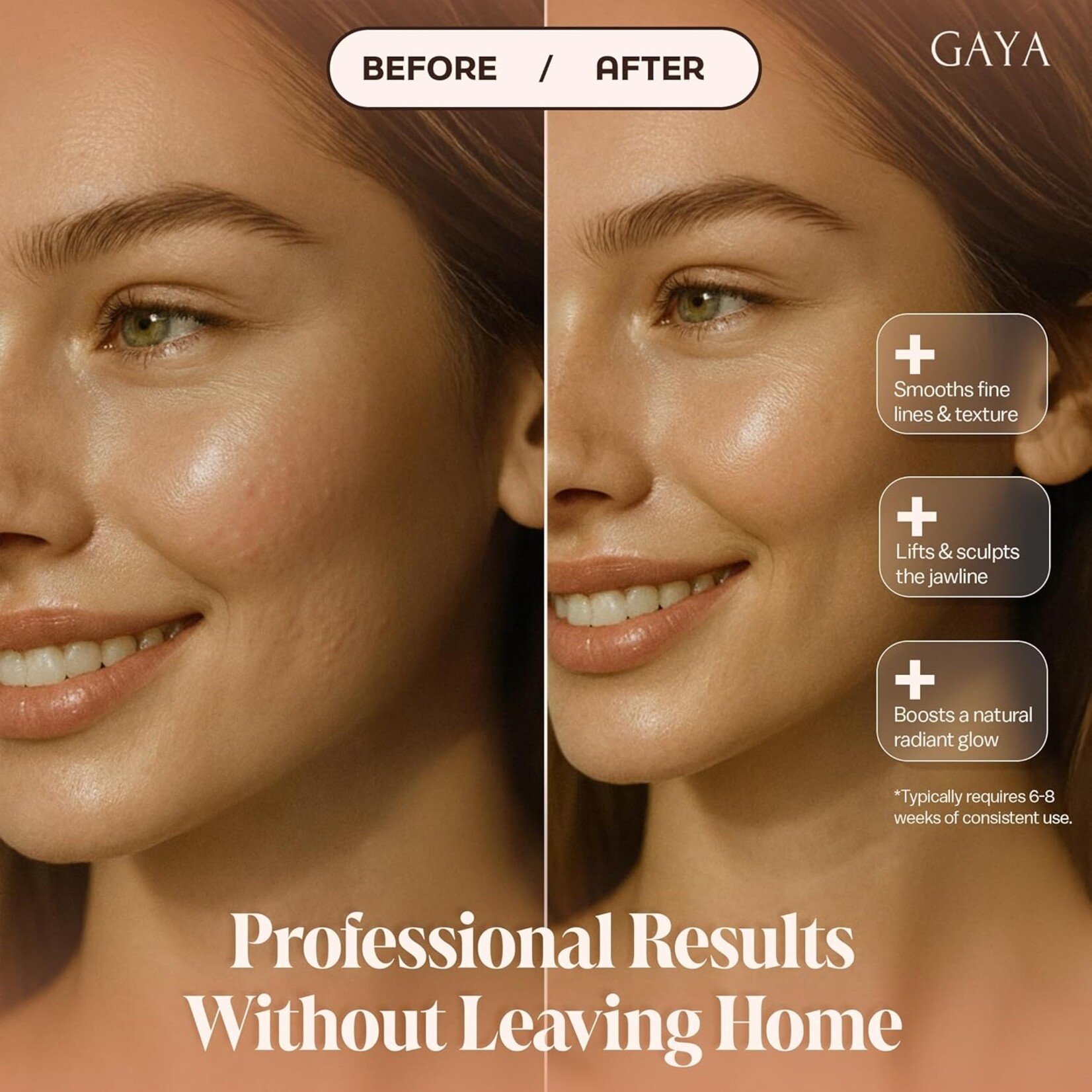 GAYA Thérapie par lumières rouge 7 en 1 - Baguette de beauté lifter - Eclat & Lissage