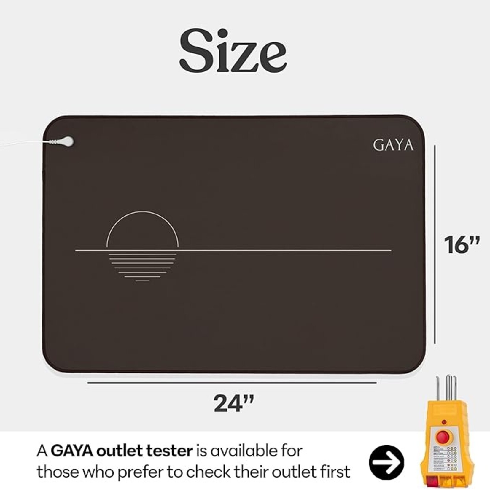 GAYA Tapis de mise à la terre - Améliorez le sommeil et réduisez l`inflammation - Soleil