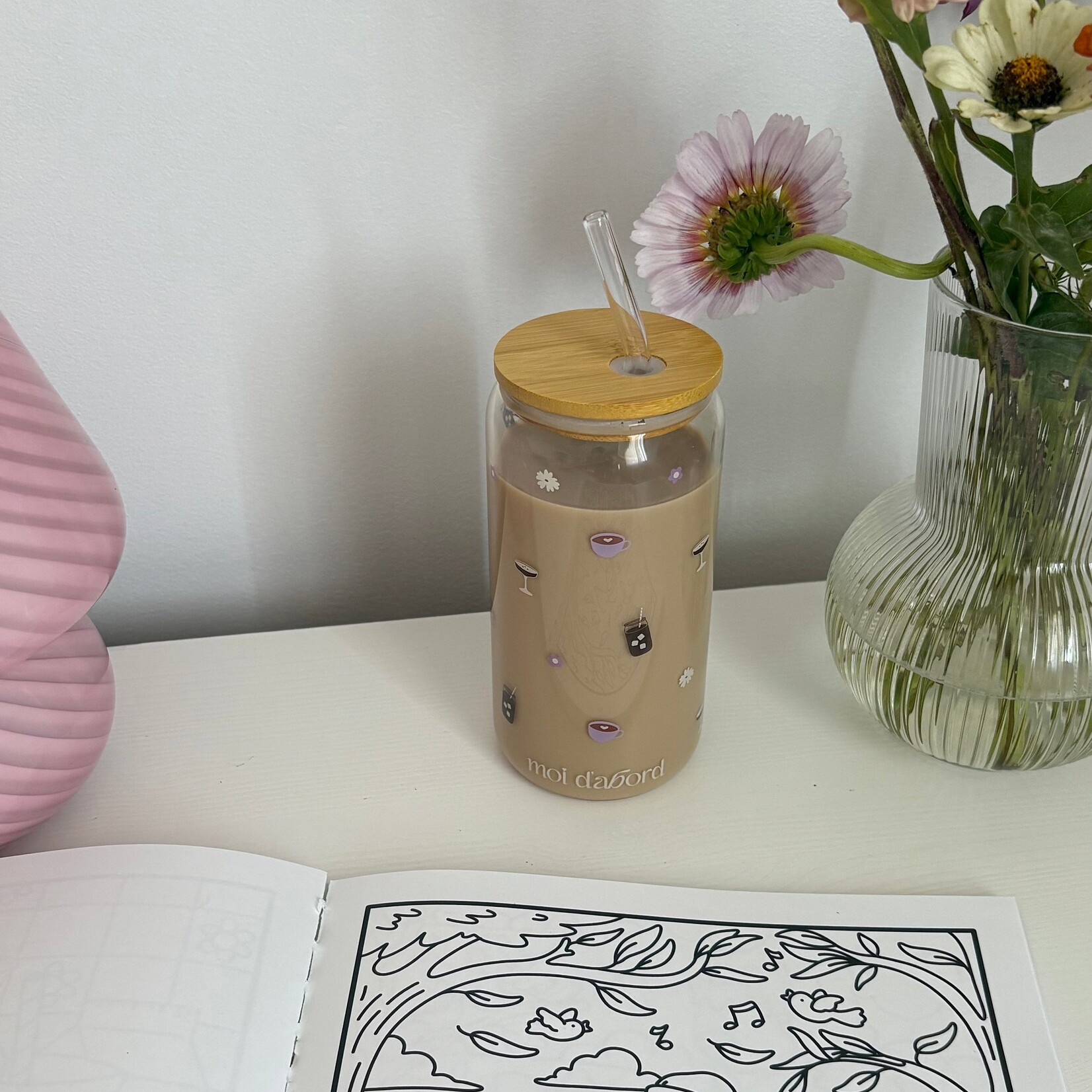 moi d'abord Tumbler en verre Moment Café