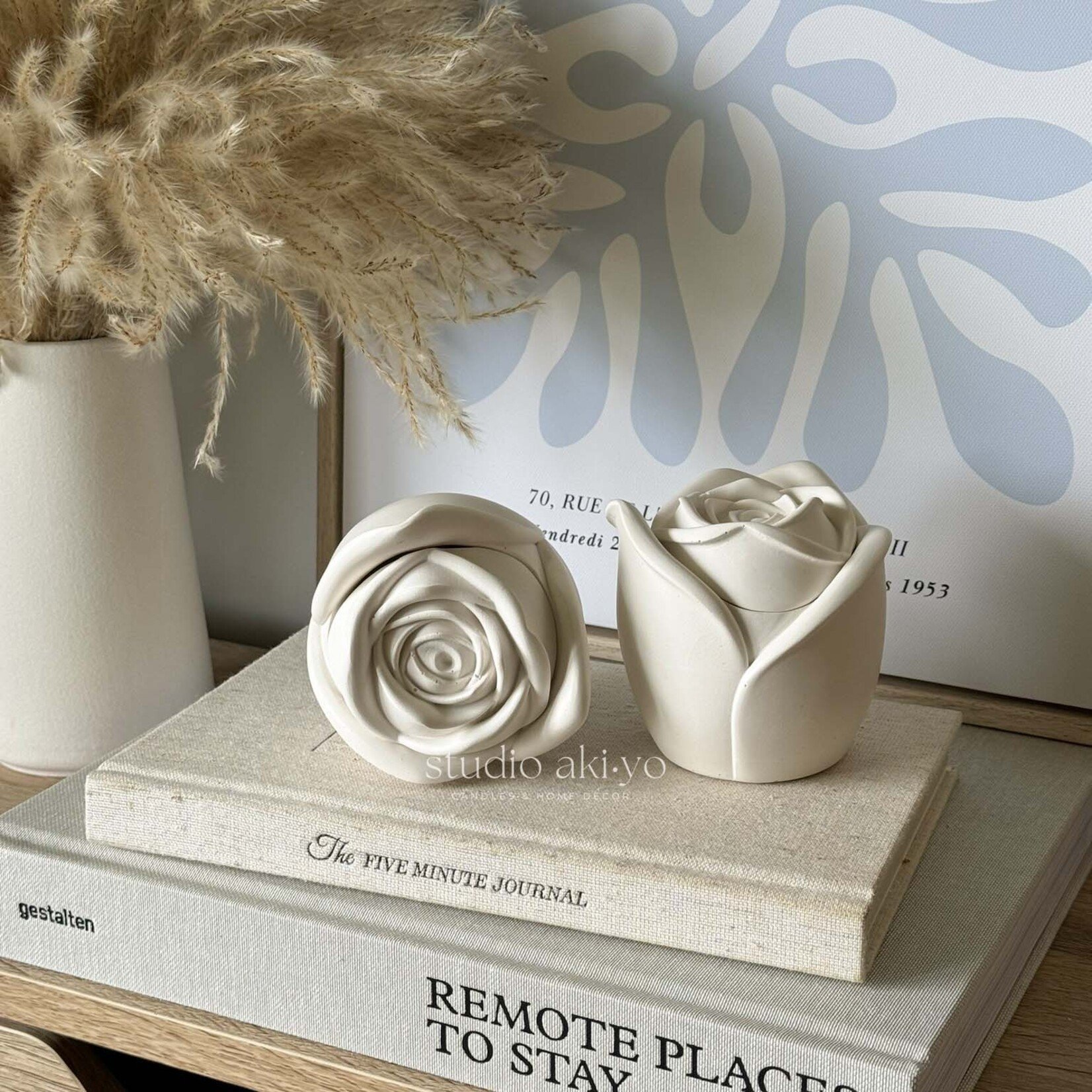 Studio Akiyo Bougie Rosebud en cire de soja