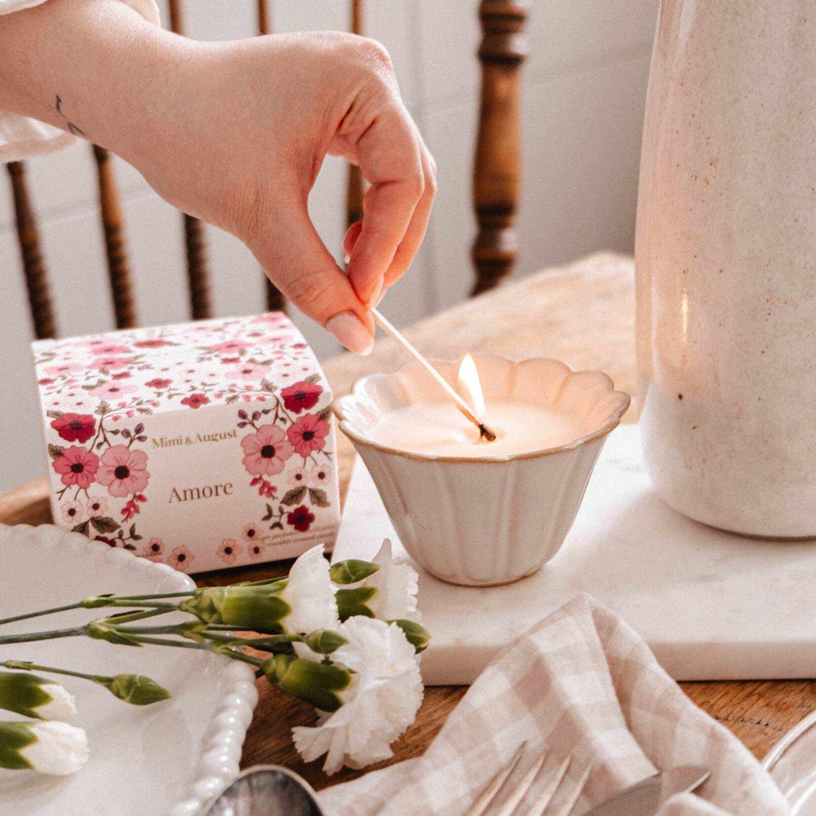 Mimi & August Bougie Réutilisable - Amore