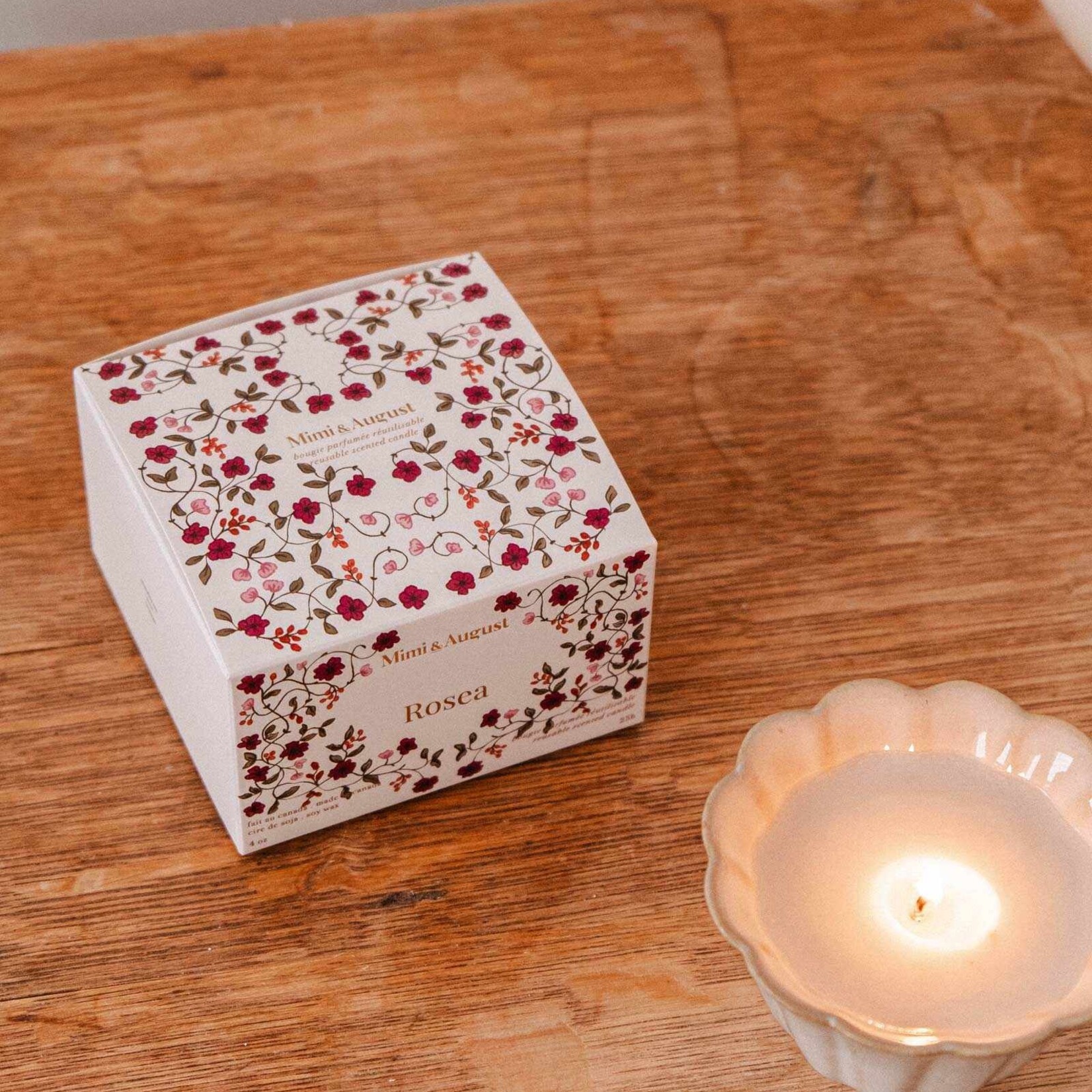 Mimi & August Bougie Réutilisable - Rosea